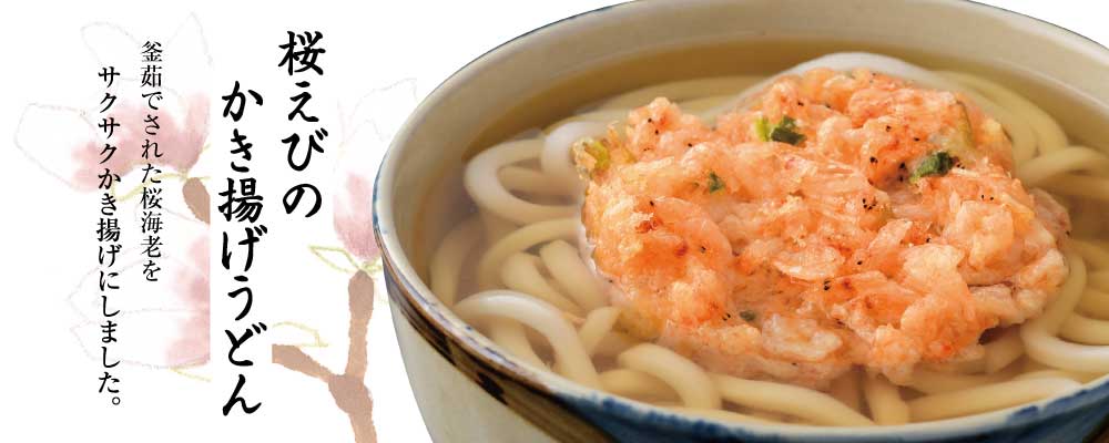 桜海老かき揚げうどん